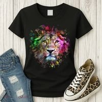 Abstract Lion Women's T-Shirt thumb 3