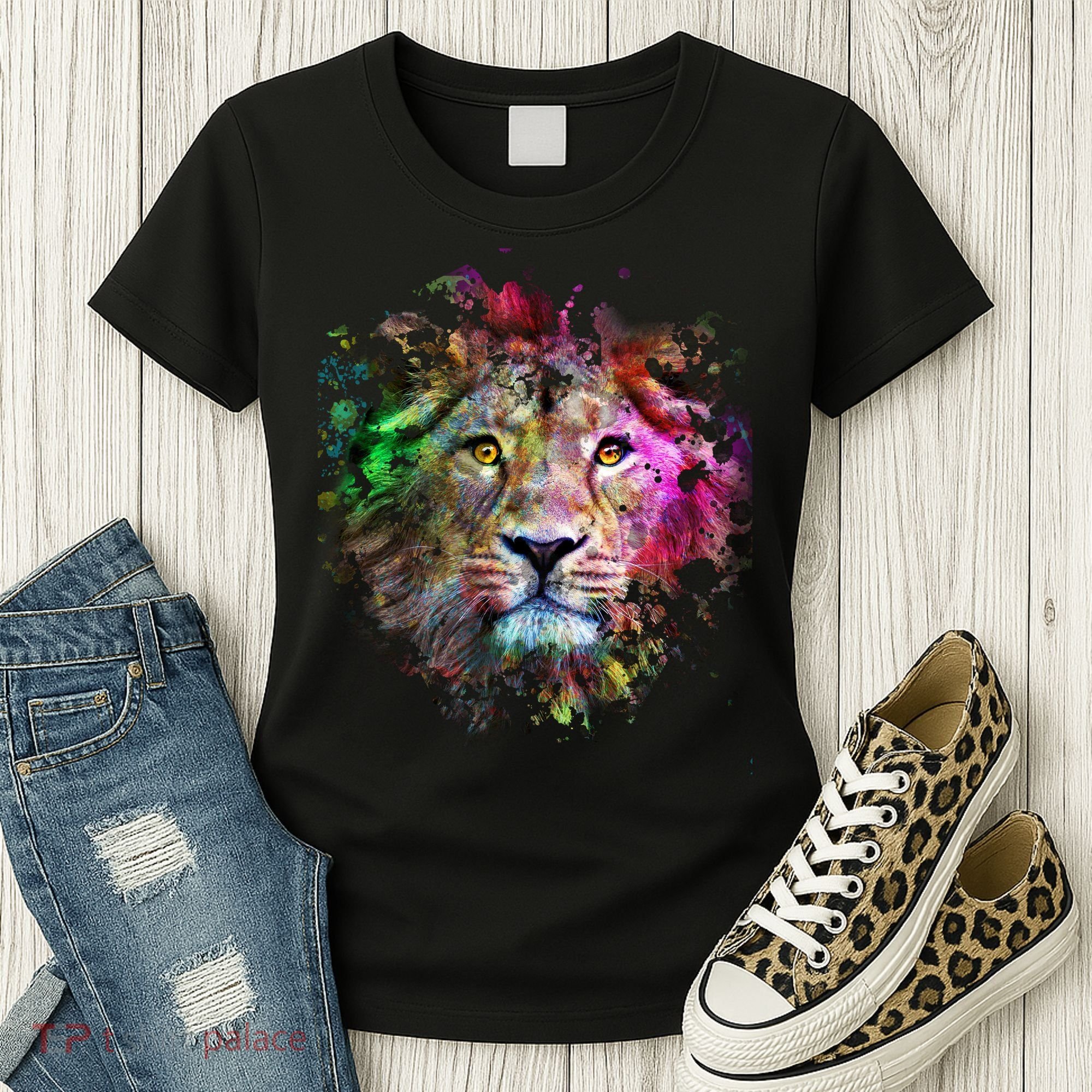 Abstract Lion Women's T-Shirt