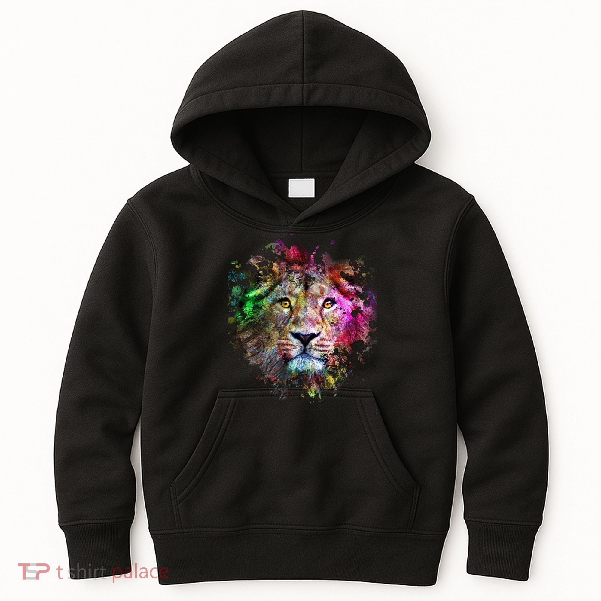 Abstract Lion Kids Hoodie