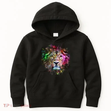 Abstract Lion Kids Hoodie