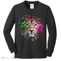 Abstract Lion Kids Long Sleeve Shirt thumb 0