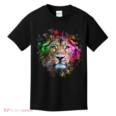 Abstract Lion Kids T-Shirt