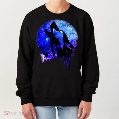 Abstract Moon Wolf Women's Sweatshirt