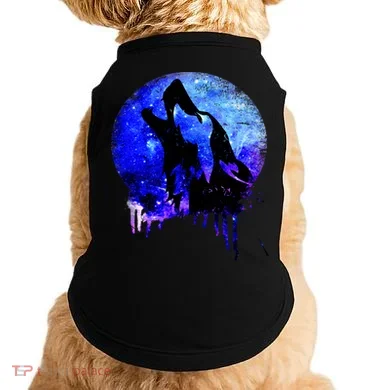 Abstract Moon Wolf Doggie Tank