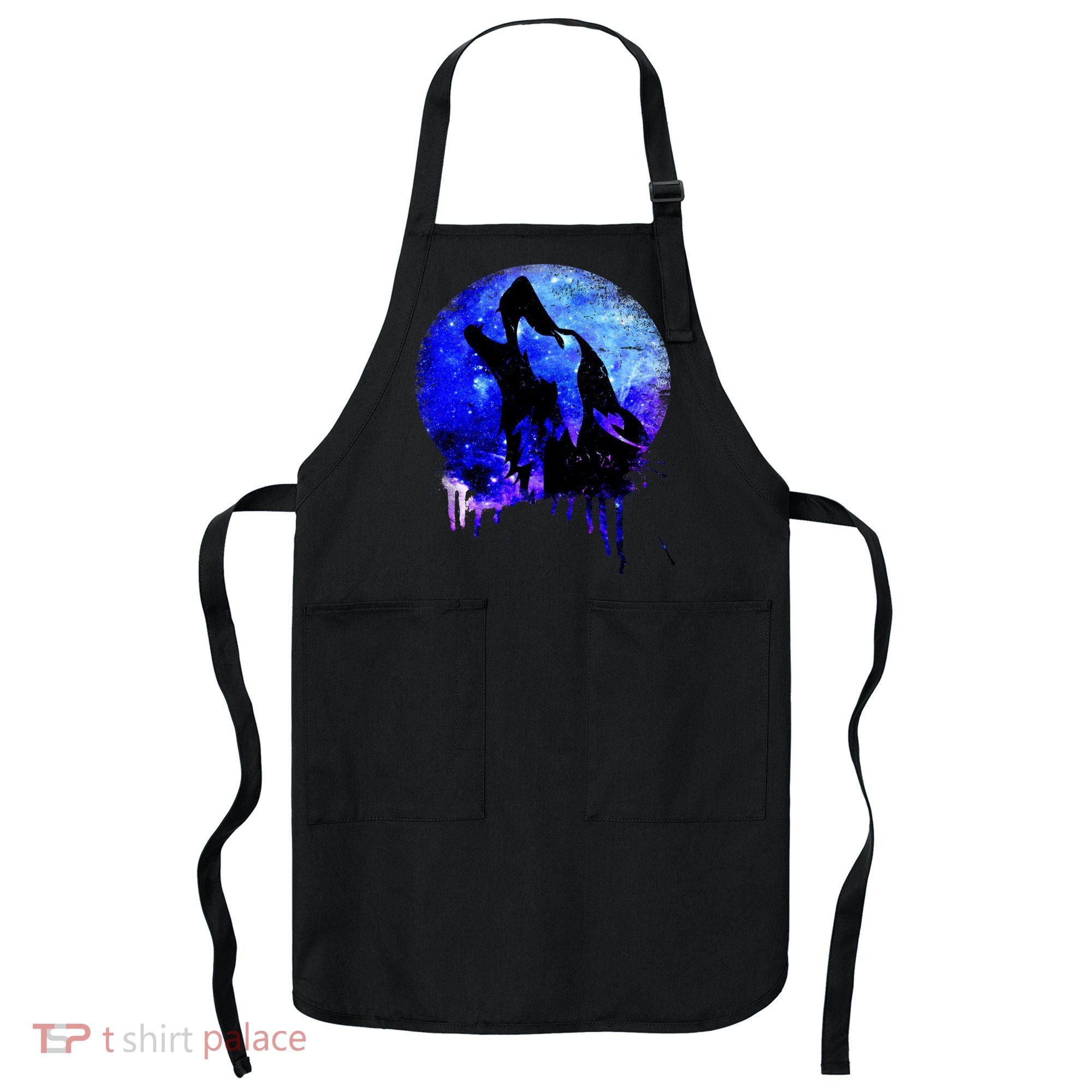Abstract Moon Wolf Apron