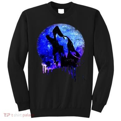 Abstract Moon Wolf Sweatshirt