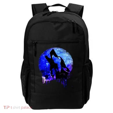 Abstract Moon Wolf Backpack