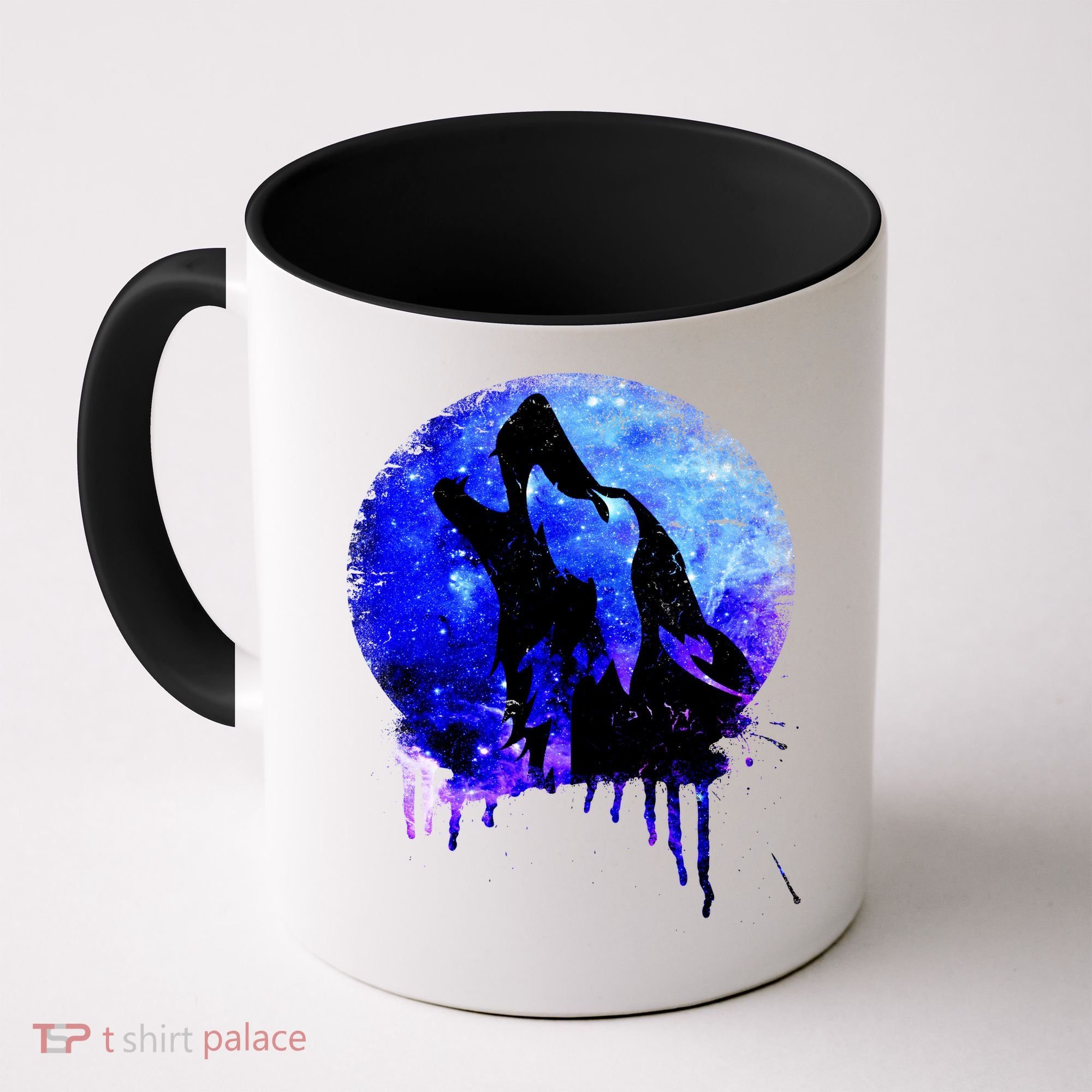 Abstract Moon Wolf Coffee Mug