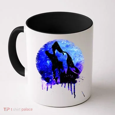 Abstract Moon Wolf Coffee Mug