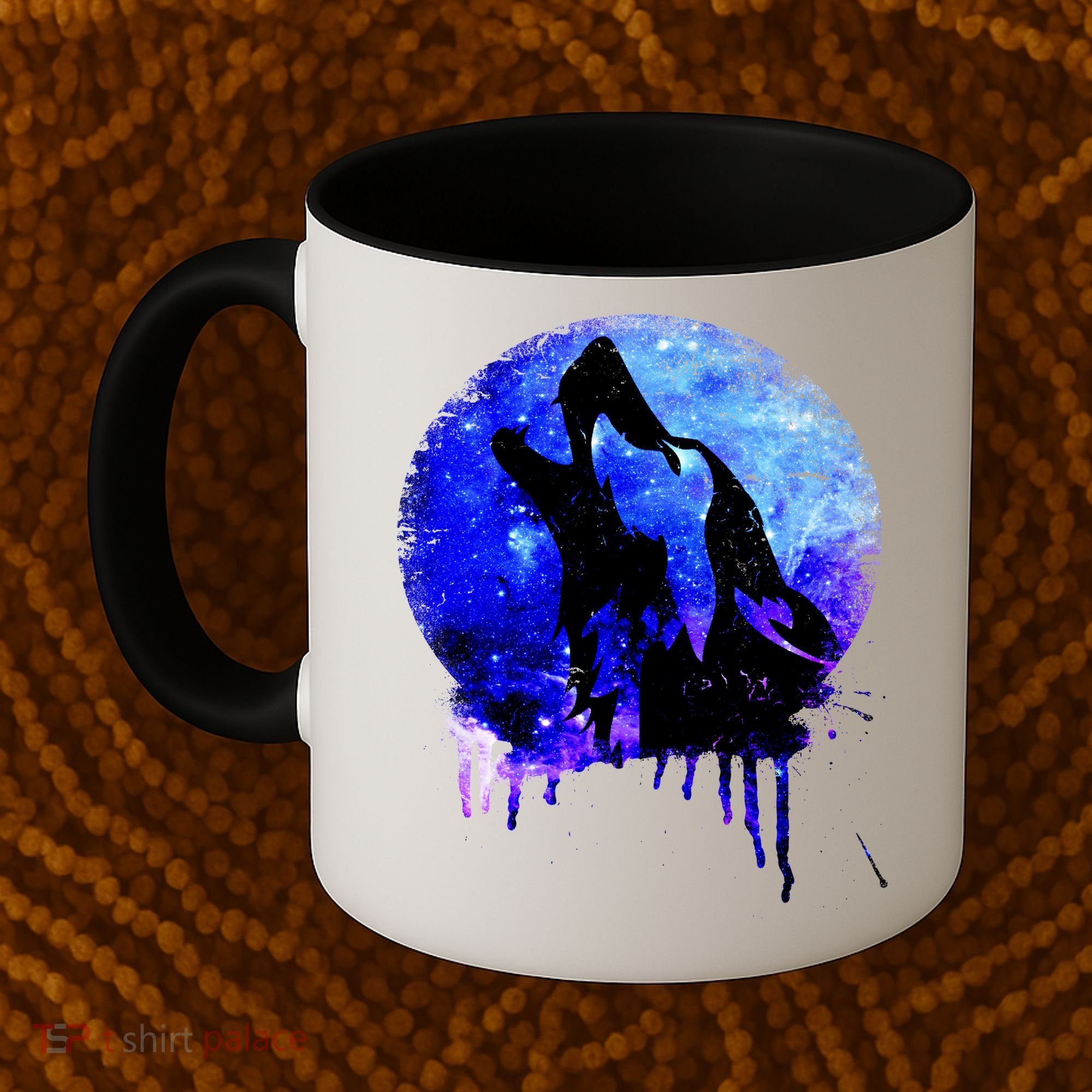 Abstract Moon Wolf Coffee Mug