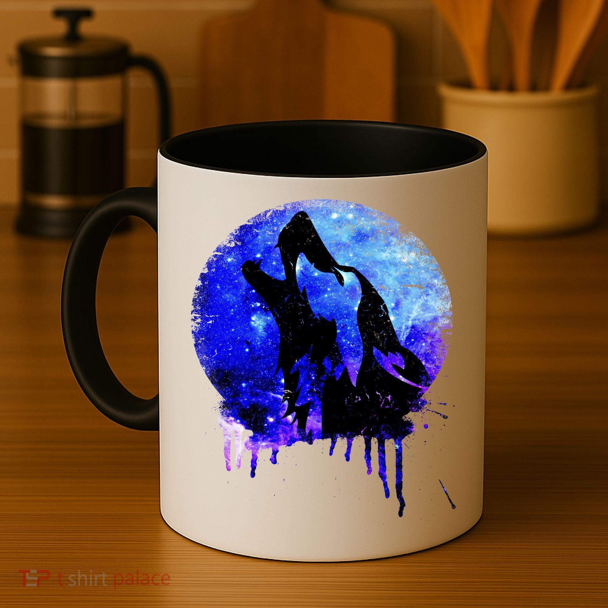 Abstract Moon Wolf Coffee Mug