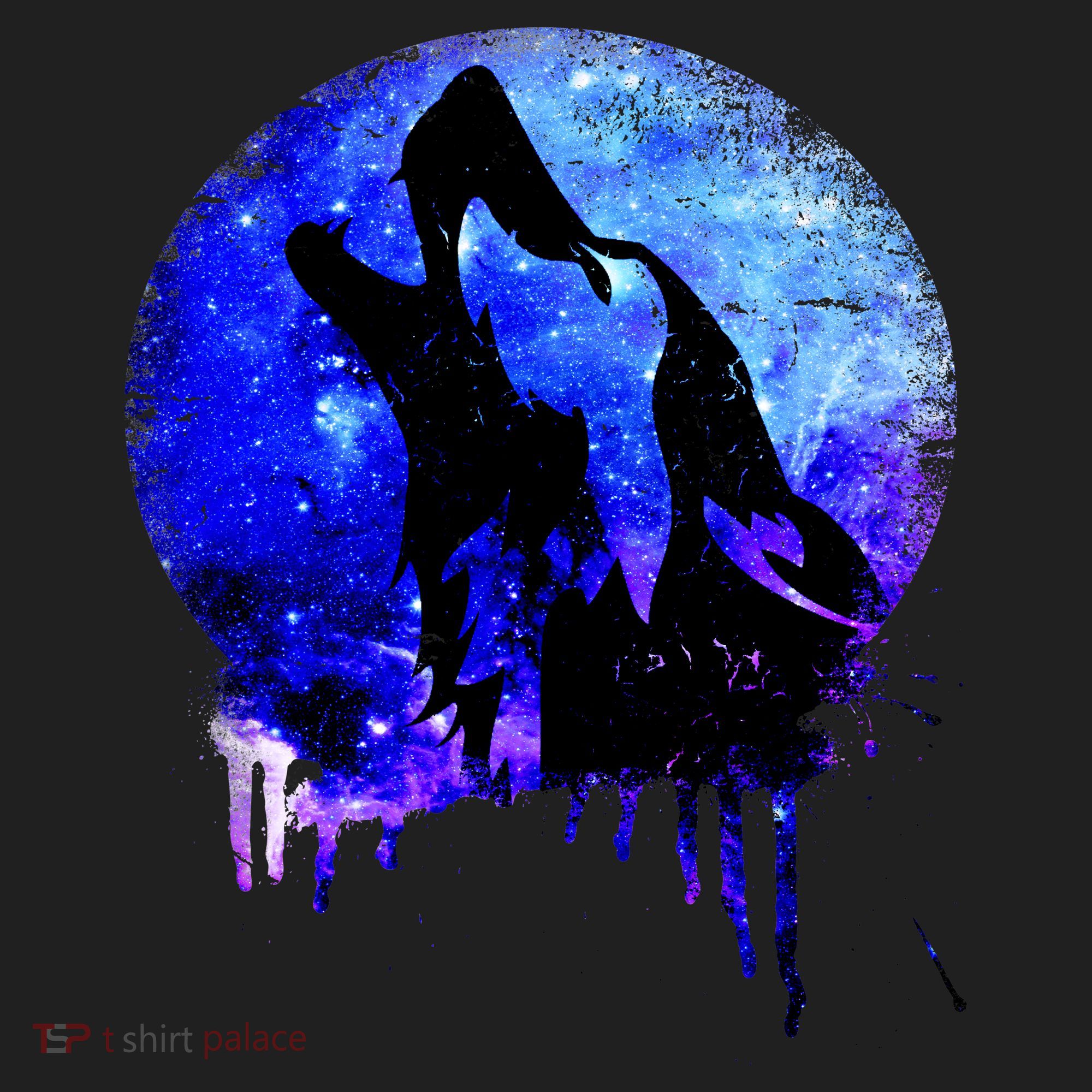 Abstract Moon Wolf Beanie