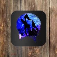 Abstract Moon Wolf Coaster thumb 0