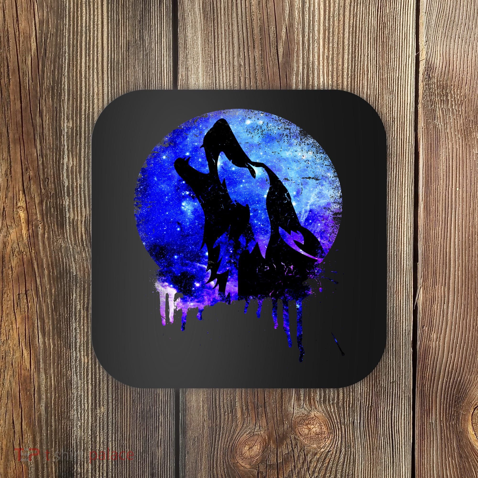 Abstract Moon Wolf Coaster