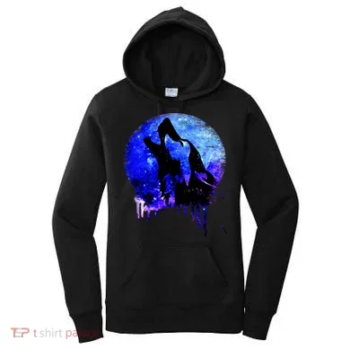 Abstract Moon Wolf Women's Hoodie