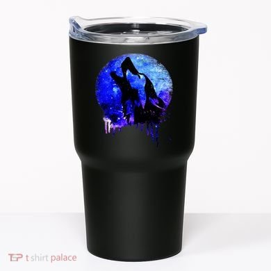 Abstract Moon Wolf Tumbler