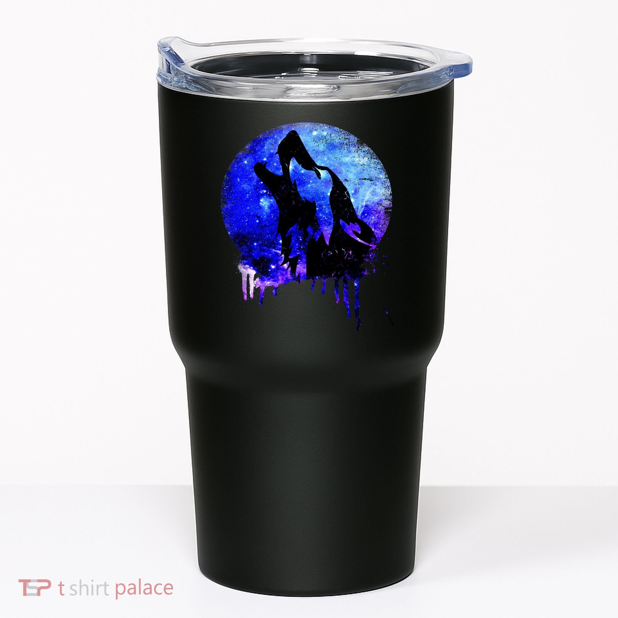 Abstract Moon Wolf Tumbler