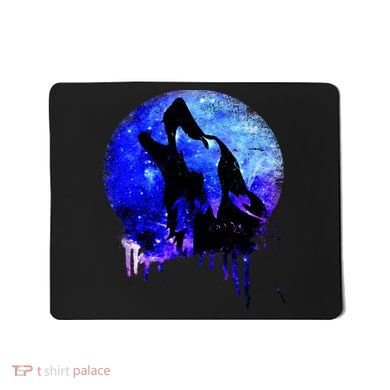 Abstract Moon Wolf Mousepad