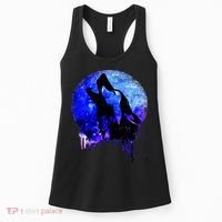 Abstract Moon Wolf Women's Tank Top thumb 0