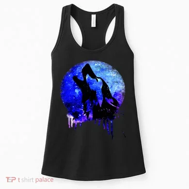 Abstract Moon Wolf Women's Tank Top