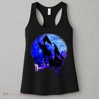 Abstract Moon Wolf Women's Tank Top thumb 3