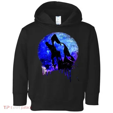 Abstract Moon Wolf Toddler Hoodie