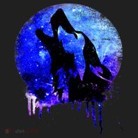 Abstract Moon Wolf Golf Towel thumb 3