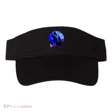 Abstract Moon Wolf Visor