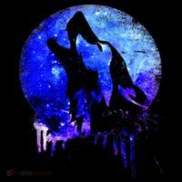 Abstract Moon Wolf Women's Long Sleeve Shirt thumb 2