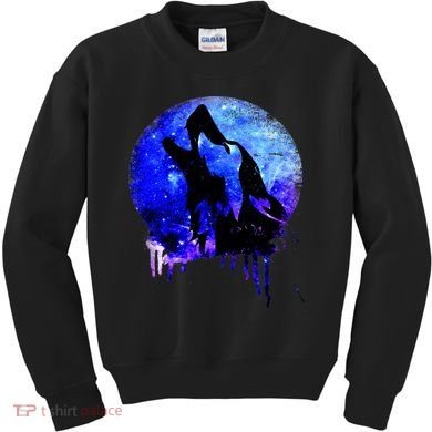 Abstract Moon Wolf Kids Sweatshirt