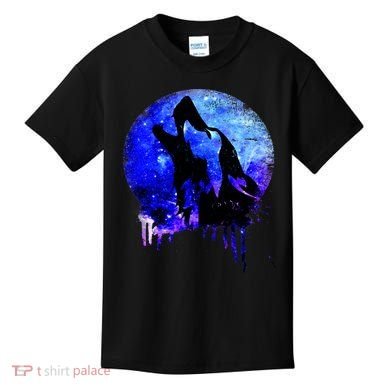 Abstract Moon Wolf Kids T-Shirt