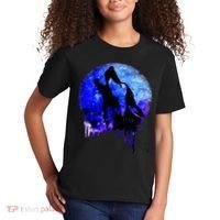 Abstract Moon Wolf Kids T-Shirt thumb 2