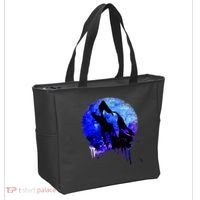 Abstract Moon Wolf Tote Bag thumb 2