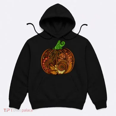 Abstract Pumpkin Thanksgiving Logo Hoodie