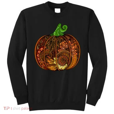 Abstract Pumpkin Thanksgiving Logo Sweatshirt