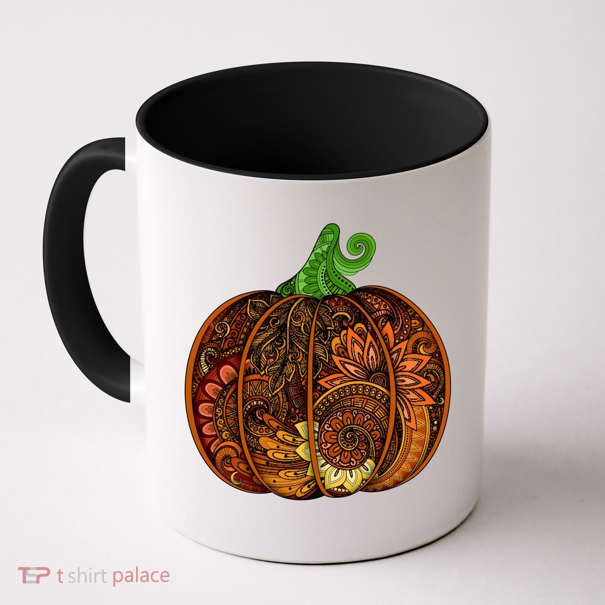 Abstract Pumpkin Thanksgiving Logo Coffee Mug