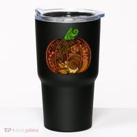Abstract Pumpkin Thanksgiving Logo Tumbler thumb 0