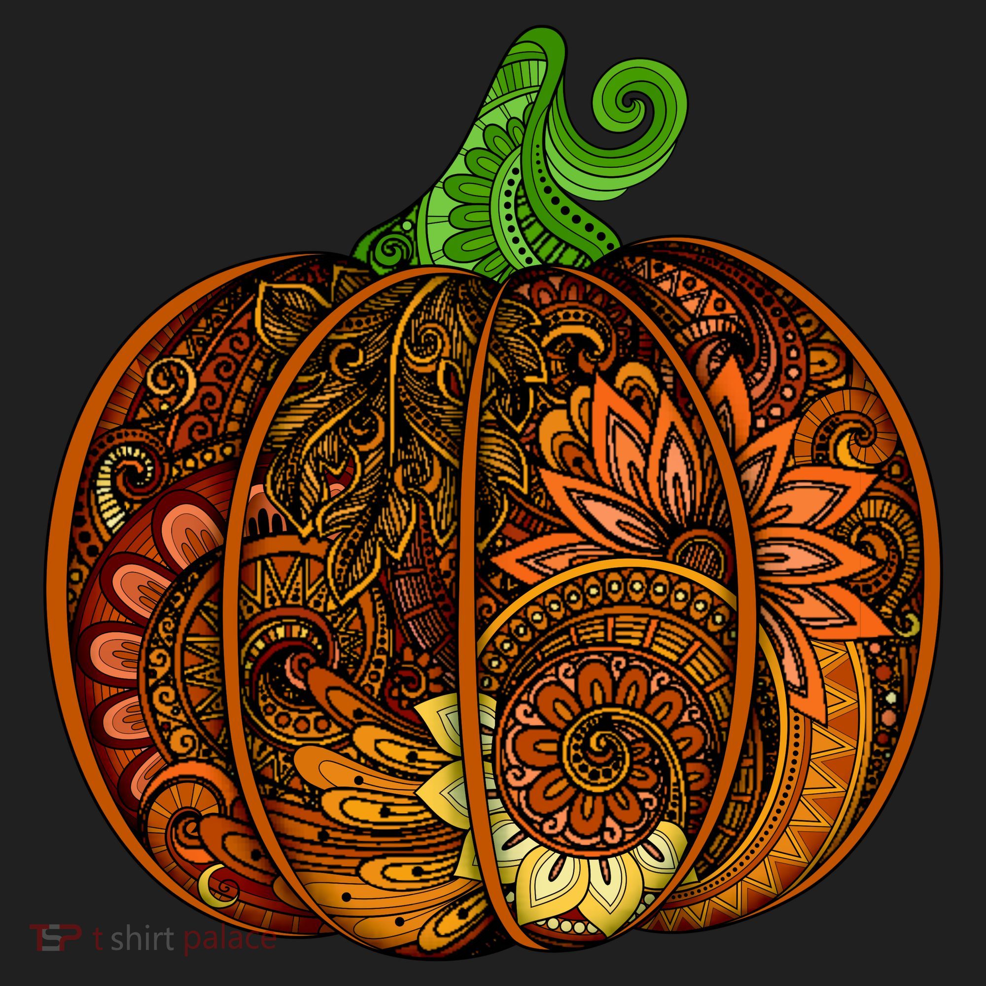 Abstract Pumpkin Thanksgiving Logo Tumbler