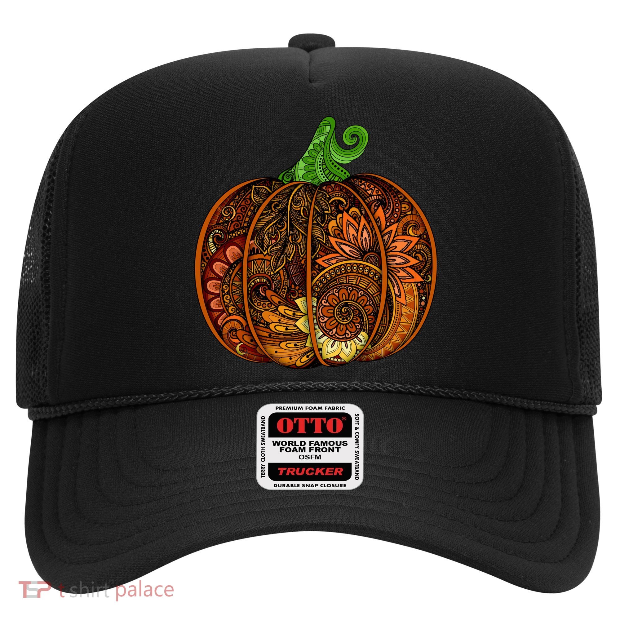 Abstract Pumpkin Thanksgiving Logo Hat