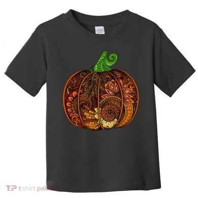 Abstract Pumpkin Thanksgiving Logo Toddler T-Shirt
