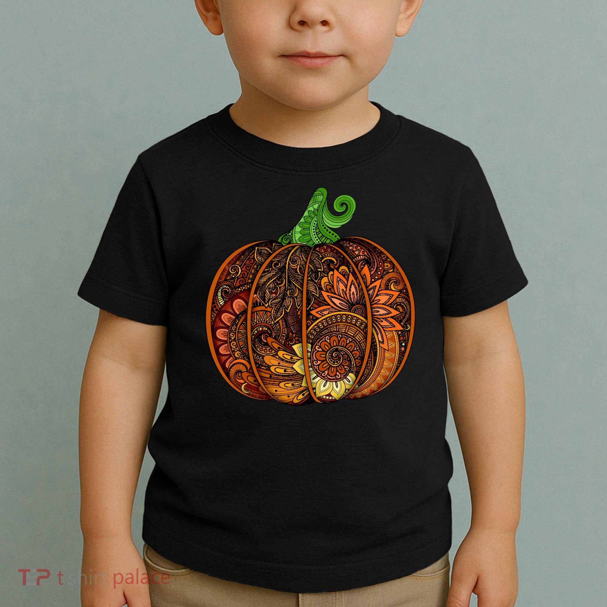 Abstract Pumpkin Thanksgiving Logo Toddler T-Shirt