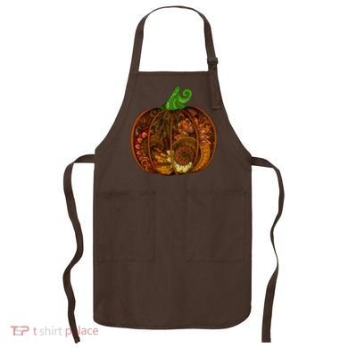 Abstract Pumpkin Thanksgiving Logo Apron
