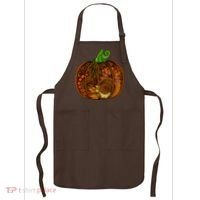 Abstract Pumpkin Thanksgiving Logo Apron thumb 0