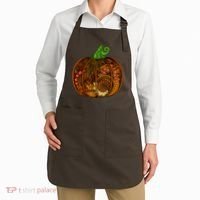 Abstract Pumpkin Thanksgiving Logo Apron thumb 2