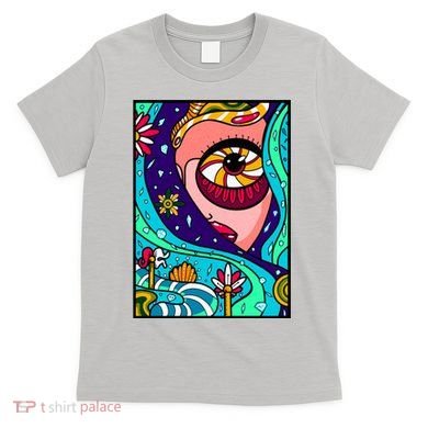 Abstract Sky Girl T-Shirt