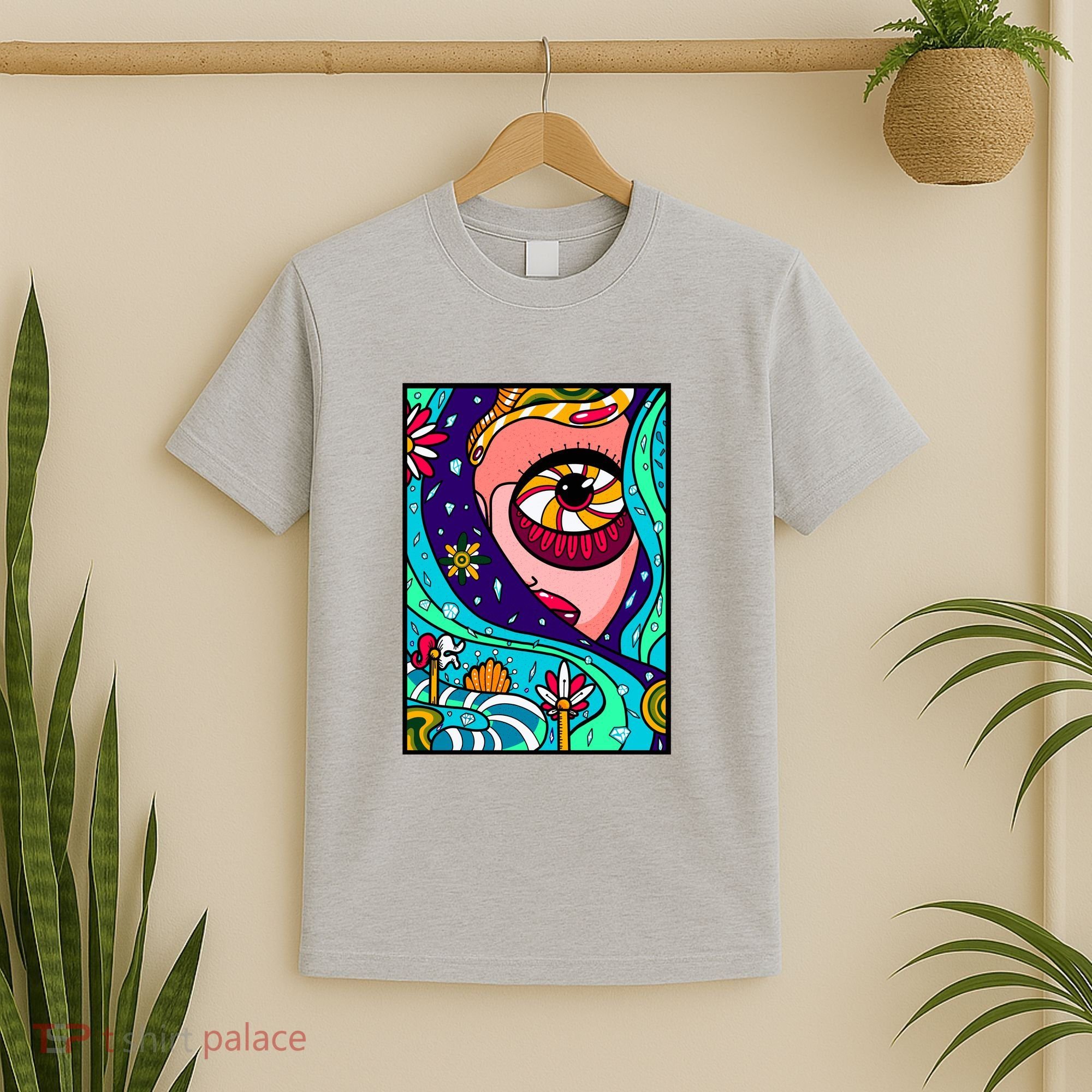 Abstract Sky Girl T-Shirt