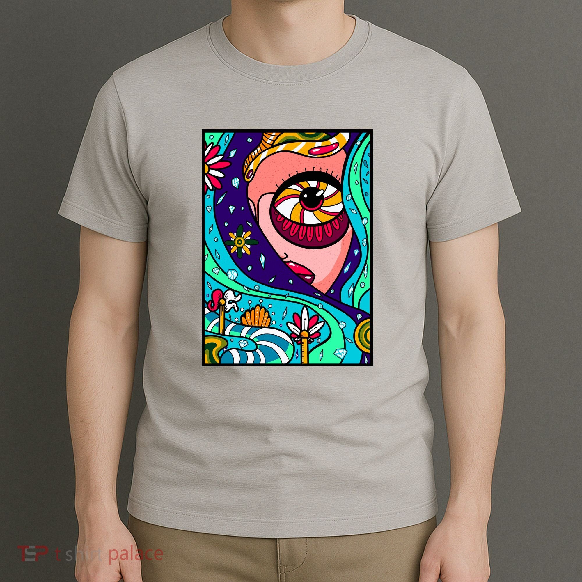 Abstract Sky Girl T-Shirt