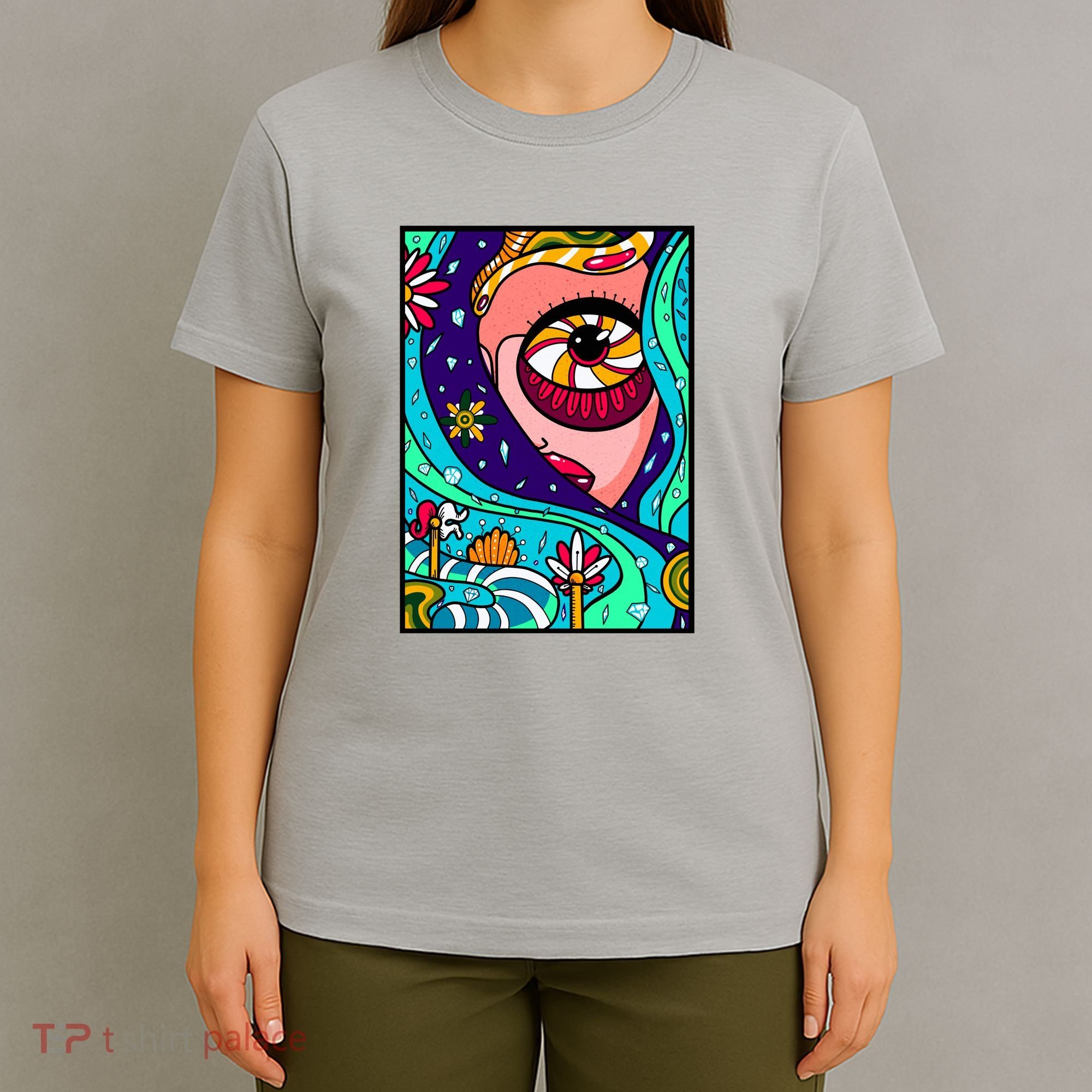 Abstract Sky Girl T-Shirt