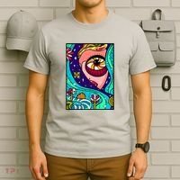 Abstract Sky Girl T-Shirt thumb 6
