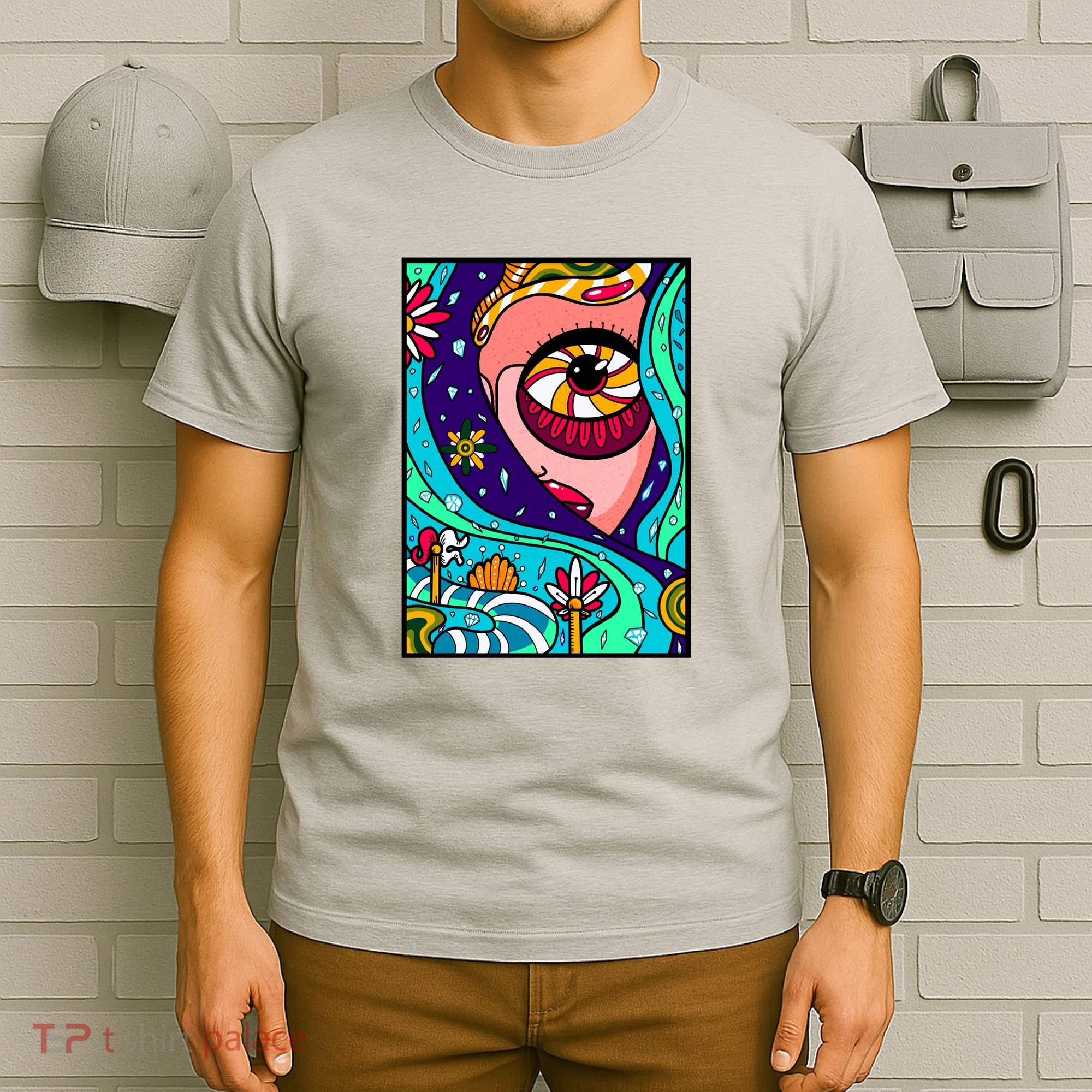 Abstract Sky Girl T-Shirt